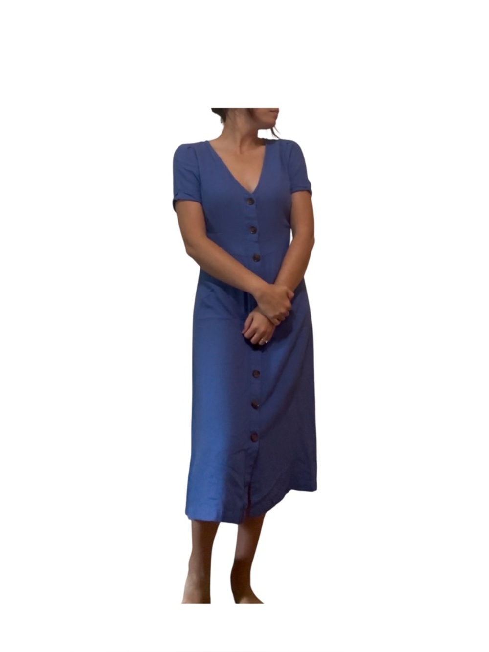Button front midi dress women’s XS feminine cottagecore prairie time capsule